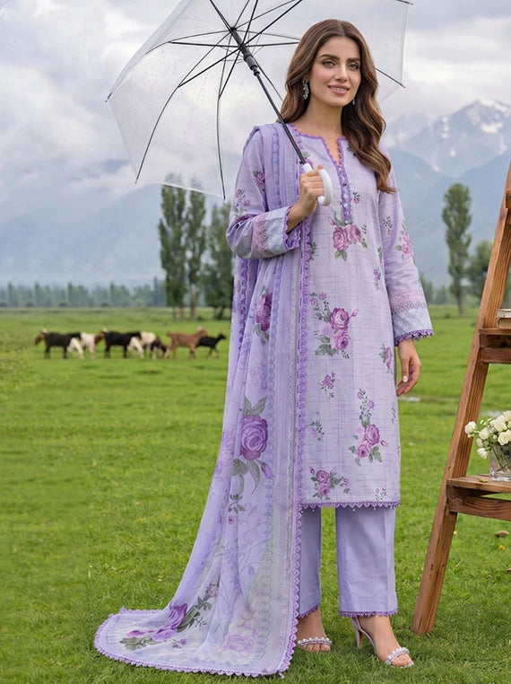 Colors by Alzohaib Lawn with Chiffon Dupatta Collection 2026 (D-06)