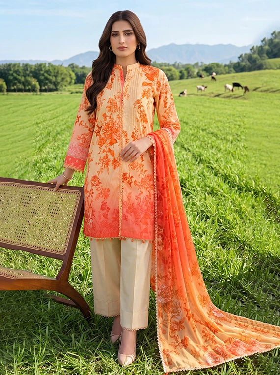 Colors by Alzohaib Lawn with Chiffon Dupatta Collection 2026