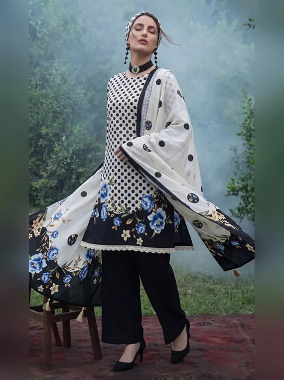 Colors by Alzohaib Linen Unstitched Printed Collection'26 V-02 (D-01)