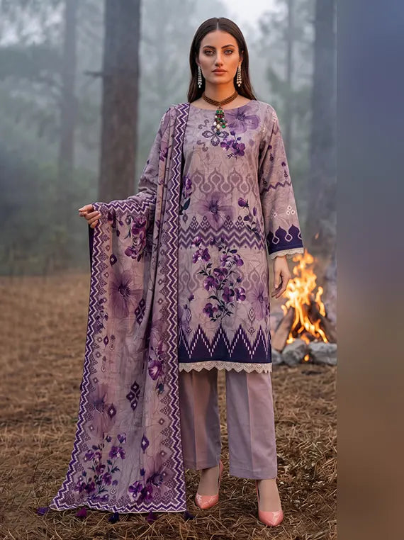 Colors by Alzohaib Linen Unstitched Printed Collection'26 V-02 (D-03)