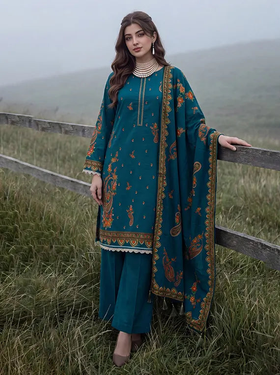 Colors by Alzohaib Linen Unstitched Printed Collection'26 V-02 (D-04)