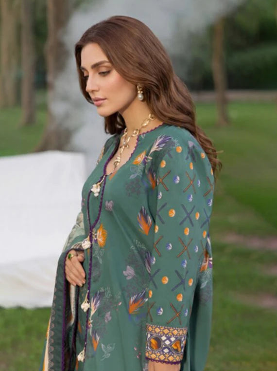 Colors by Alzohaib Printed Linen Unstitched Collection'26 (D-02)