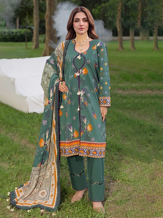 Colors by Alzohaib Printed Linen Unstitched Collection'26 (D-02)