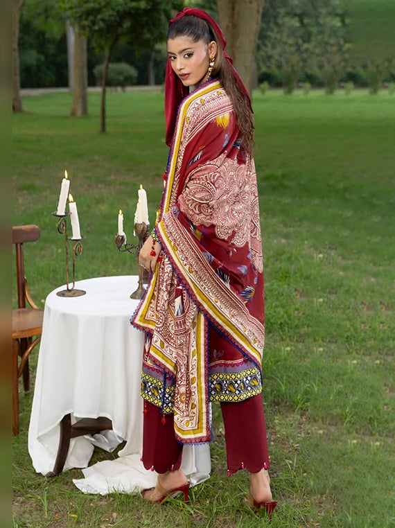 Colors by Alzohaib Printed Linen Unstitched Collection'26 (D-07)