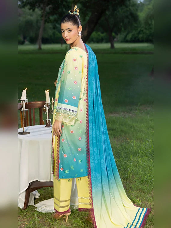 Colors by Alzohaib Printed Linen Unstitched Collection'26 (D-08)