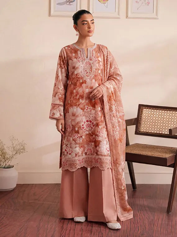 Coral by Fantak Unstitched Staple Slub Collection'26 V-1015 (D-09)