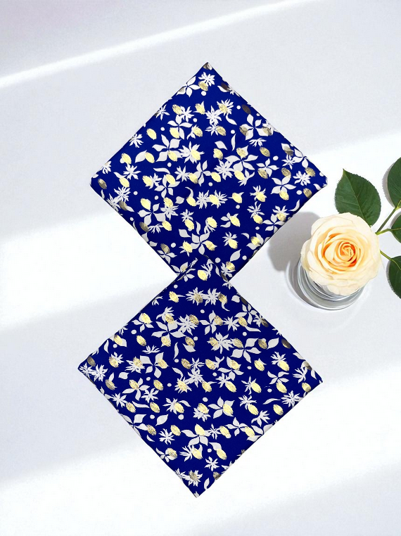 Cozy Charm Printed Stone Gold Linen Edit25 (SH29-02)