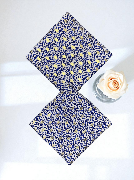 Cozy Charm Printed Stone Gold Linen Edit25 (SH29-04)