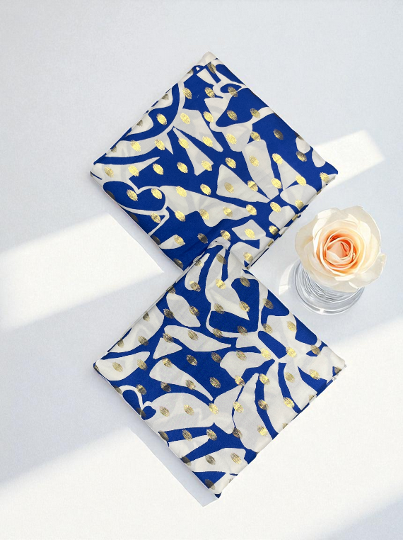 Cozy Charm Printed Stone Gold Linen Edit25 (SH29-05)