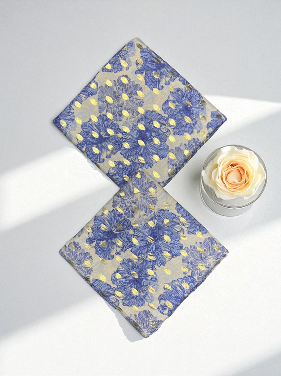 Cozy Charm Printed Stone Gold Linen Edit25 (SH29-06)