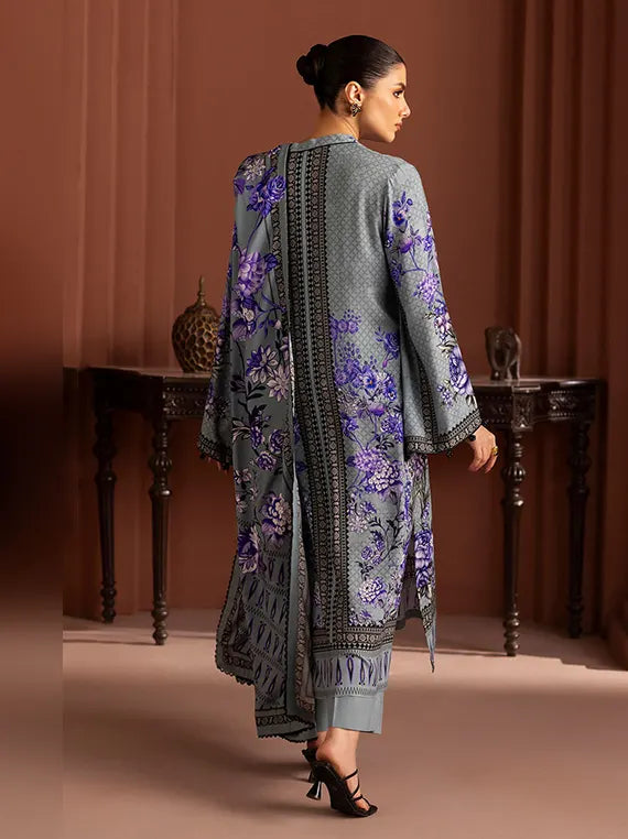 Crafted in Winter by Gul Ahmed Linen Unstitched Collection'26 (LT-62007)