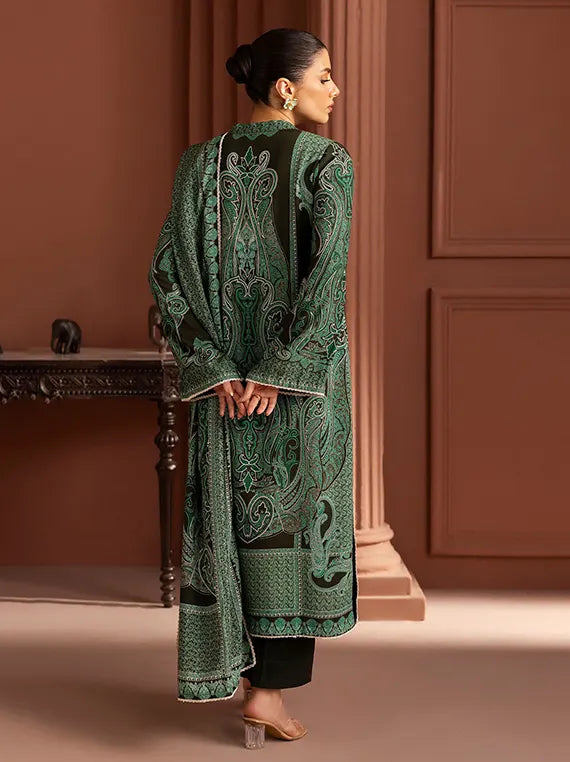 Crafted in Winter by Gul Ahmed Linen Unstitched Collection'26 (LT-62012)