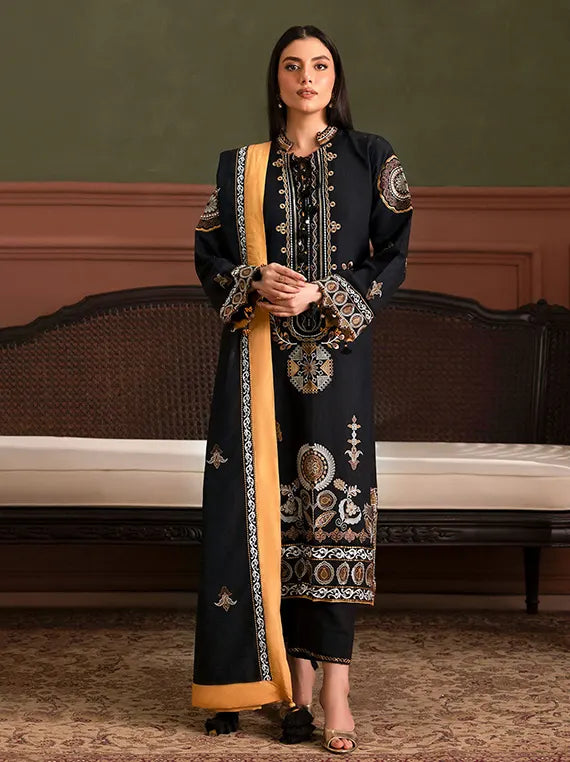 Crafted in Winter by Gul Ahmed Linen Unstitched Collection'26 (SP-62036)