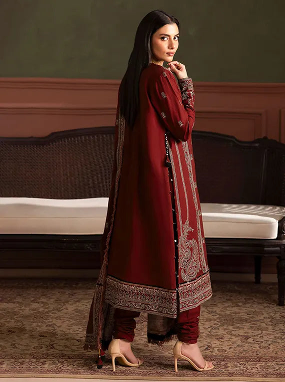 Crafted in Winter by Gul Ahmed Linen Unstitched Collection'26 (SP-62061)