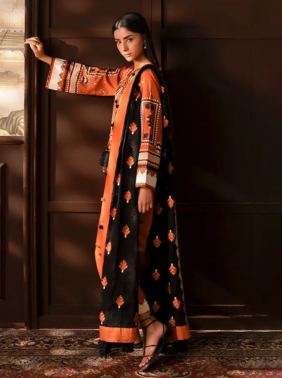 Crafted in Winter by Gul Ahmed Linen Unstitched Collection'26 (SP-62072)