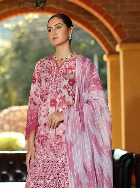 DARIA by Riaz Arts Embroidered Lawn Collection 2026 (D-07)