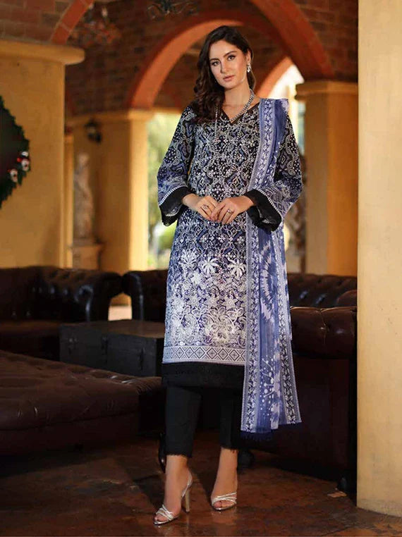 DARIA by Riaz Arts Embroidered Lawn Collection 2026 (D-08)