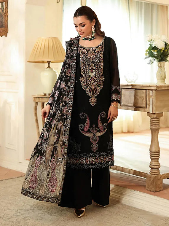 DASTAN by Ramsha Embroidered Chiffon Collection 2025 Vol-04 (T-402)