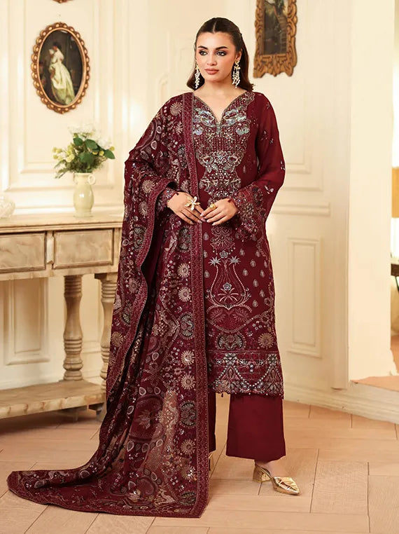 DASTAN by Ramsha Embroidered Chiffon Collection 2025 Vol-04 (T-404)