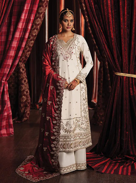 DIVANI by Afrozeh Embroidered Raw Silk Collection 2025 (AS-25-01)