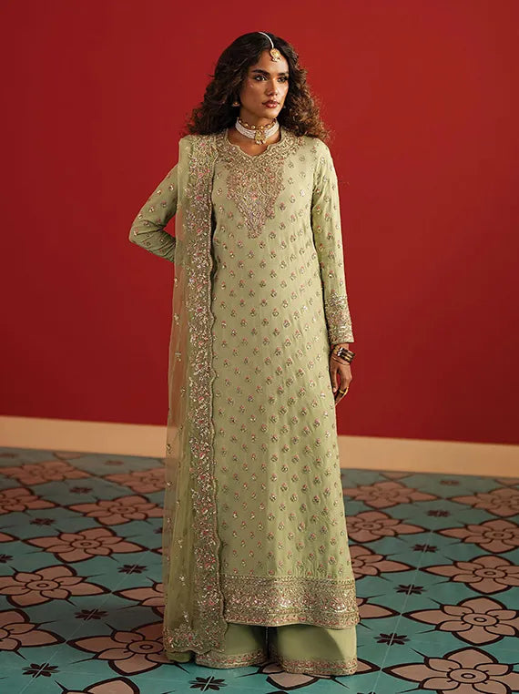 DIVANI by Afrozeh Embroidered Raw Silk Collection 2025 (AS-25-05)