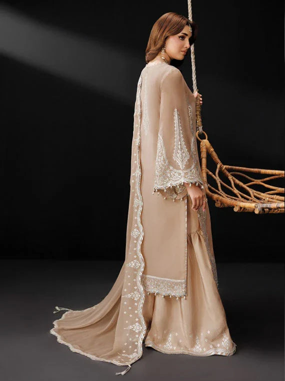 DUA by Alizeh Embroidered Chiffon Collection 2026 Vol-05 (01-Gilded Lace)