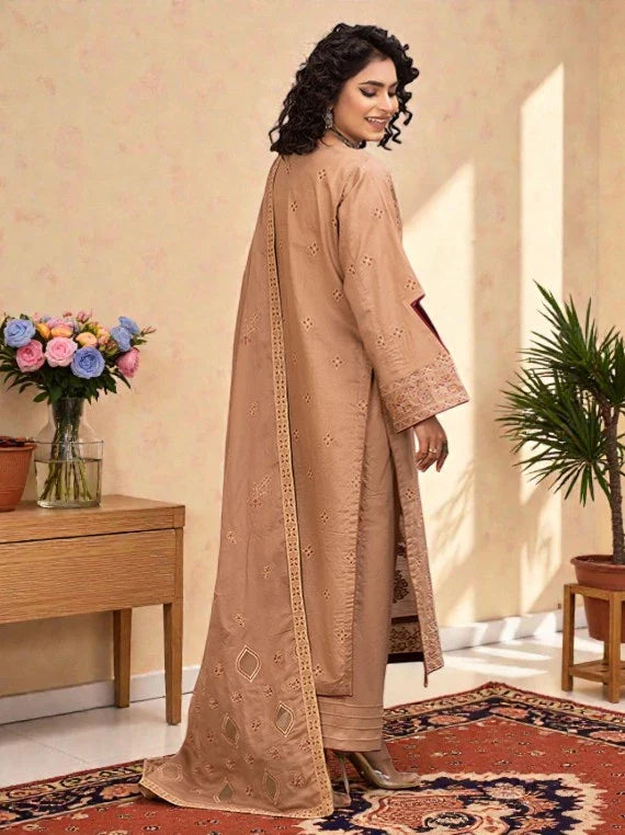 Dastak by Eleganza Embroidered Slub Lawn Collection 2026 Vol-05 (EG-750)