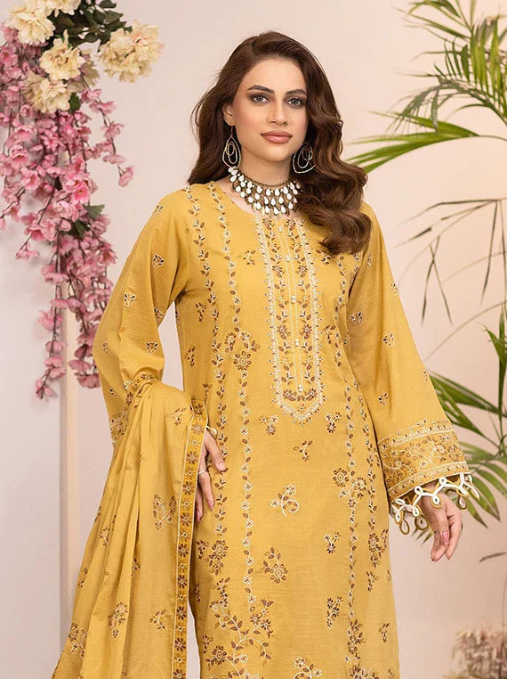 Dastak by Eleganza Embroidered Slub Lawn Collection 2026 Vol-05 (EG-752)