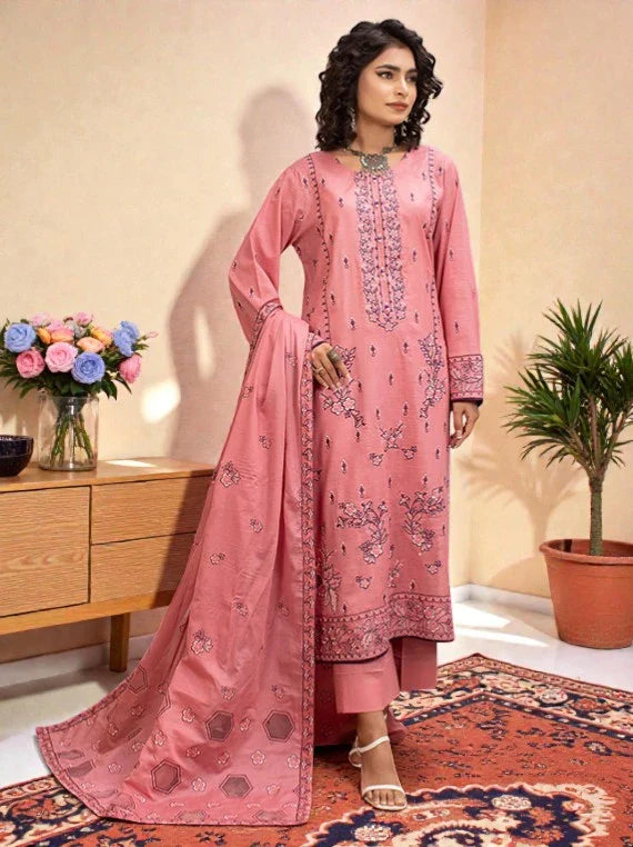 Dastak by Eleganza Embroidered Slub Lawn Collection 2026 Vol-05 (EG-755)