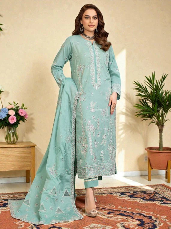 Dastak by Eleganza Embroidered Slub Lawn Collection 2026 Vol-05 (EG-756)