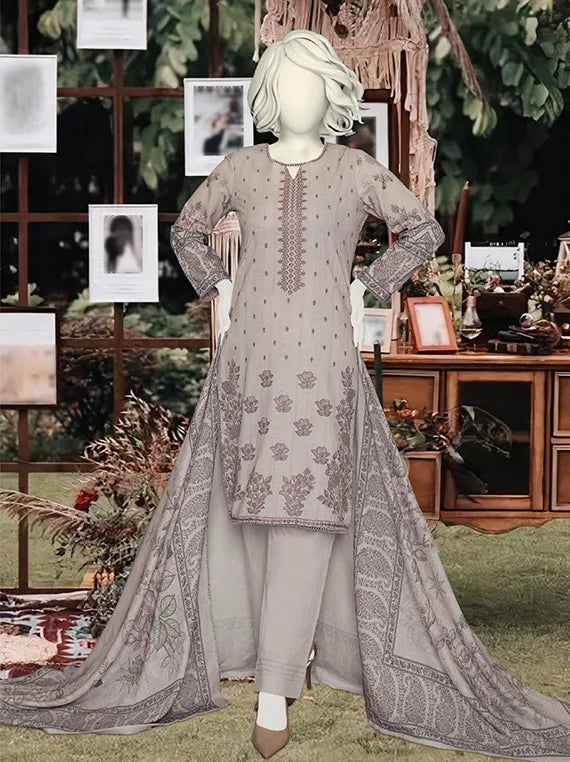 Dastoor by ABC Embroidered Peach Slub Collection 2025 (D-1243)