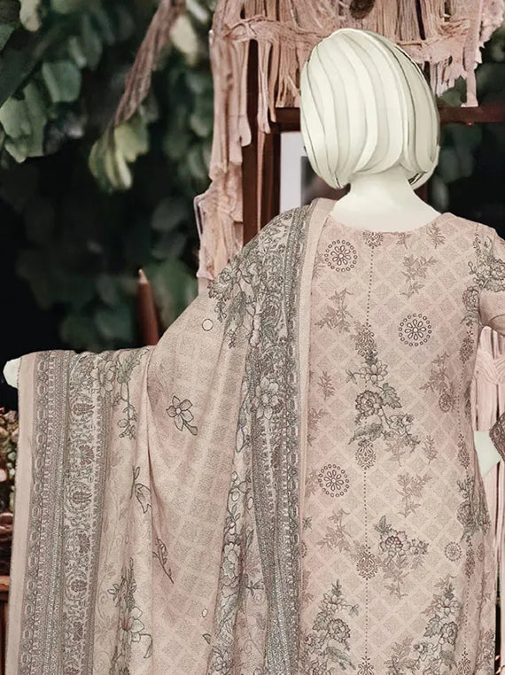 Dastoor by ABC Embroidered Peach Slub Collection 2025 (D-1245)