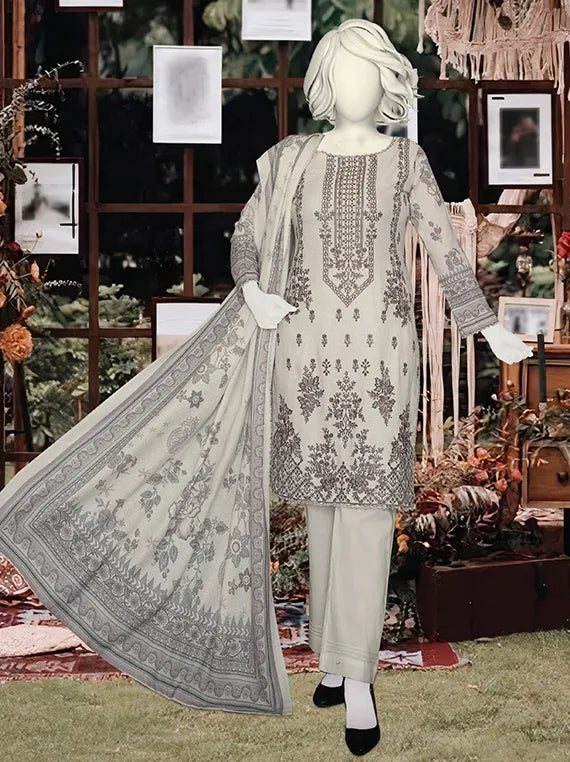 Dastoor by ABC Embroidered Peach Slub Collection 2025 (D-1246)