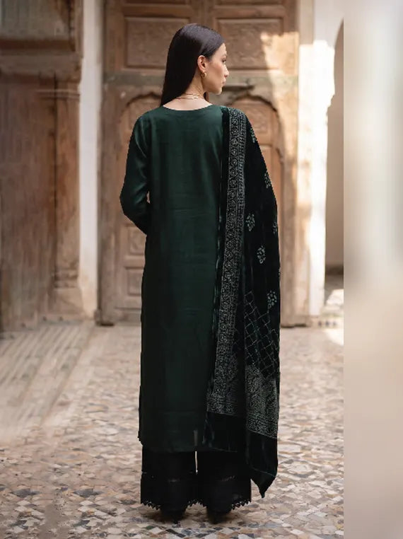 Dehleez By Celts Plachi Shawl Unstitched Collection'26 (D-02)