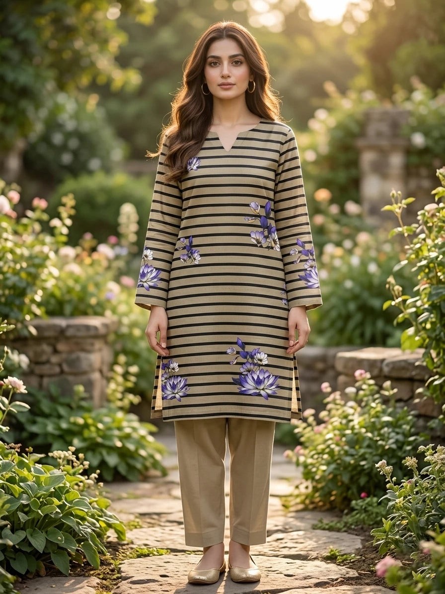 Delicate Flowers Printed Lawn Edit 2026 Vol-FA13 (D-04)