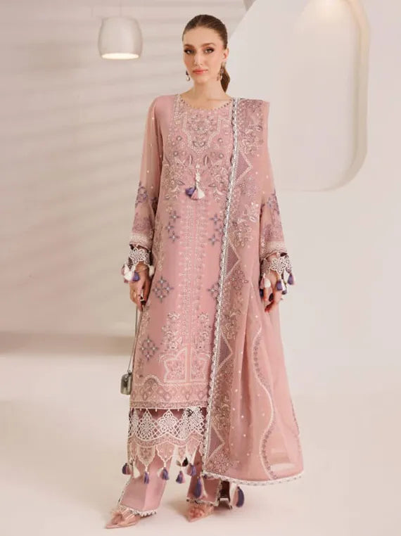 Dhagaay by Alizeh Embroidered Chiffon Collection 2025 (D-04 Aabia)