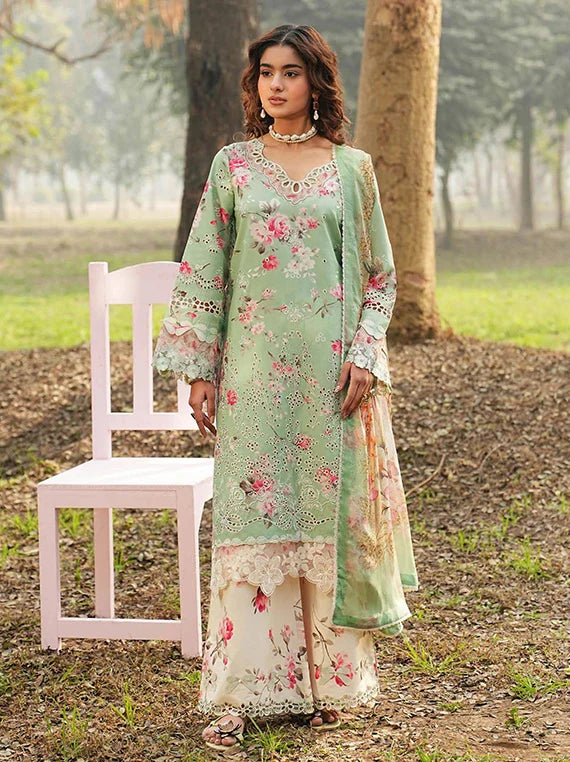 Dhanak Luxury by Ramsha Embroidered Lawn Collection 2026 (DH-101)