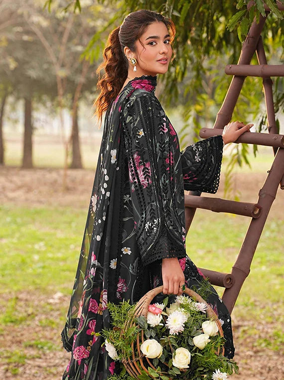 Dhanak Luxury by Ramsha Embroidered Lawn Collection 2026 (DH-102)