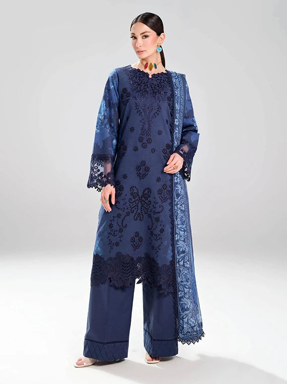 Dhanak by Ramsha Embroidered Lawn Collection 2026 Vol-02 (DH-201)