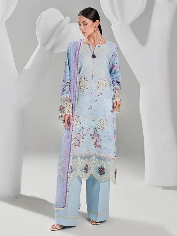Dhanak by Ramsha Embroidered Lawn Collection 2026 Vol-02 (DH-205)
