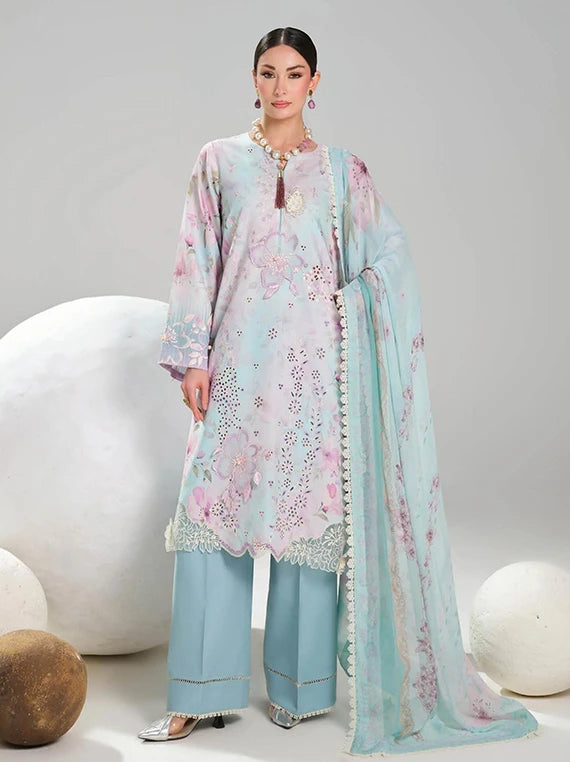 Dhanak by Ramsha Embroidered Lawn Collection 2026 Vol-02 (DH-207)
