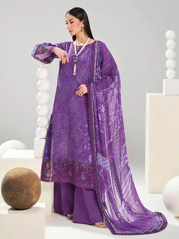 Dhanak by Ramsha Embroidered Lawn Collection 2026 Vol-02 (DH-208)