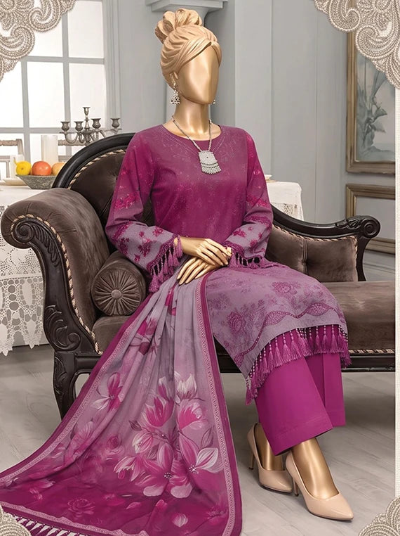 Diamond by ABC Embroidered Bana Dora Unstitched Collection'26 (D-02)