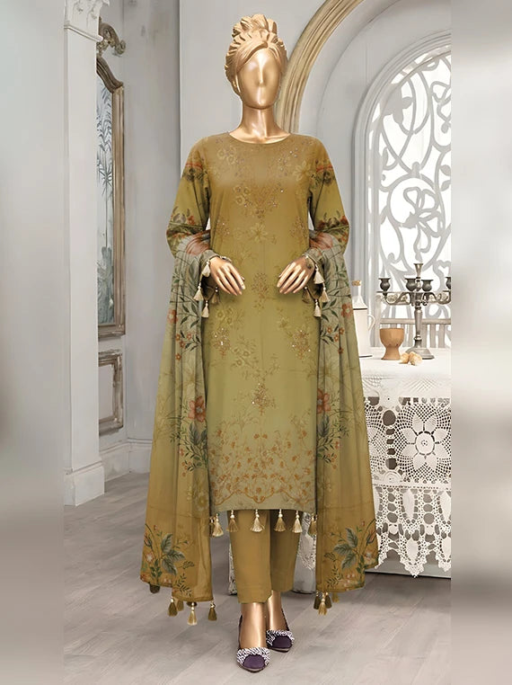 Diamond by ABC Embroidered Bana Dora Unstitched Collection'26 (D-04)
