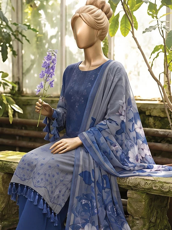 Diamond by ABC Embroidered Bana Dora Unstitched Collection'26 (D-05)