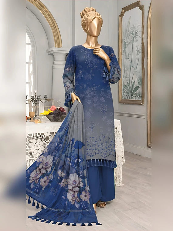 Diamond by ABC Embroidered Bana Dora Unstitched Collection'26 (D-05)