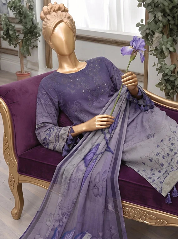Diamond by ABC Embroidered Bana Dora Unstitched Collection'26 (D-06)