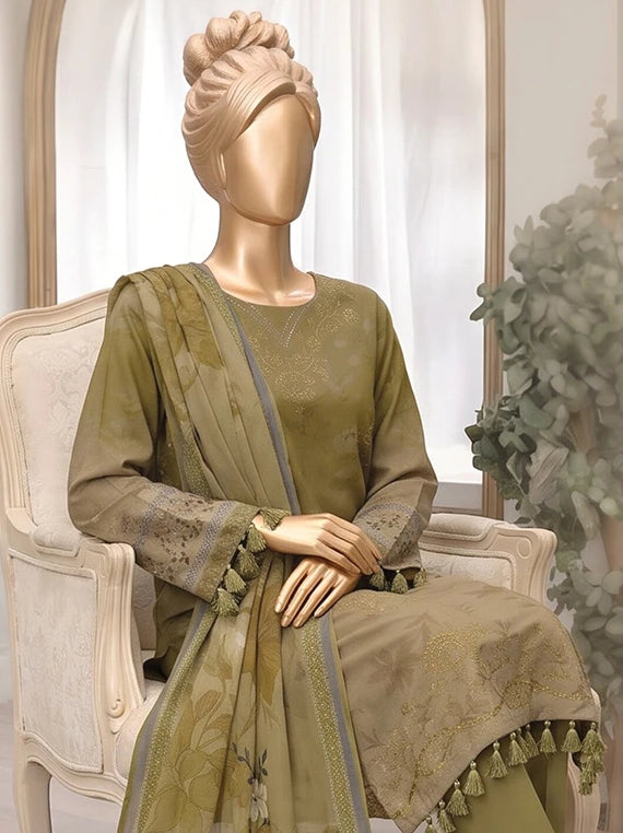 Diamond by ABC Embroidered Bana Dora Unstitched Collection'26 (D-07)