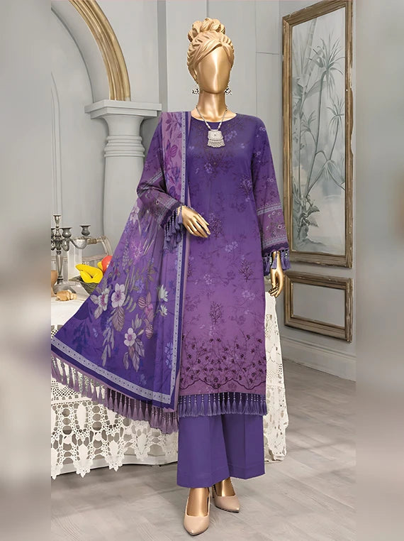 Diamond by ABC Embroidered Bana Dora Unstitched Collection'26 (D-08)
