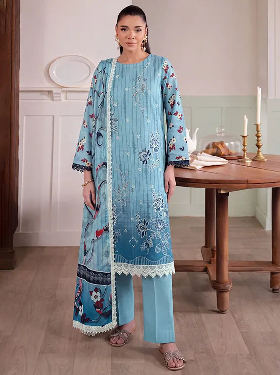 Digital Emrbroidered Doriya Viscous By Fantak Collection 2026 Vol-1010 (D-01)